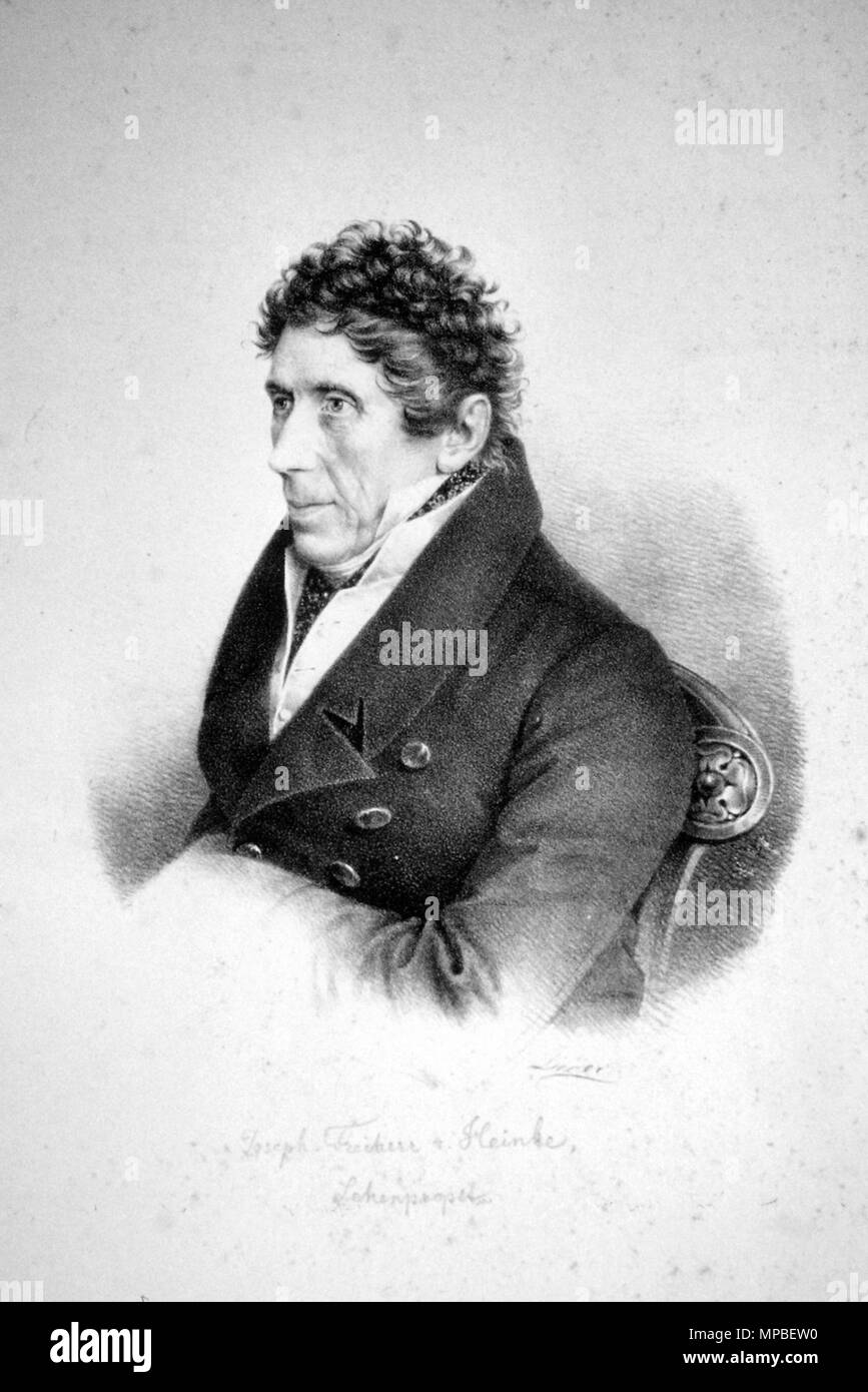 Fotocamere digitali Olympus . Deutsch: Josef Prokop Freiherr von Heinke (1758-?), österreichischer giurista. Lithographie von Friedrich Lieder, um 1830 . circa 1830. Friedrich Lieder (1780-1859) 739 Josef Prokop Heinke Litho Foto Stock