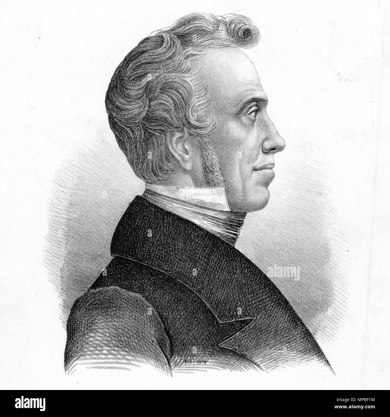 . Inglese: ritratto di Sigismondo Neukomm . tra il 1820 e il 1850. Sconosciuto 923 Neukomm Foto Stock