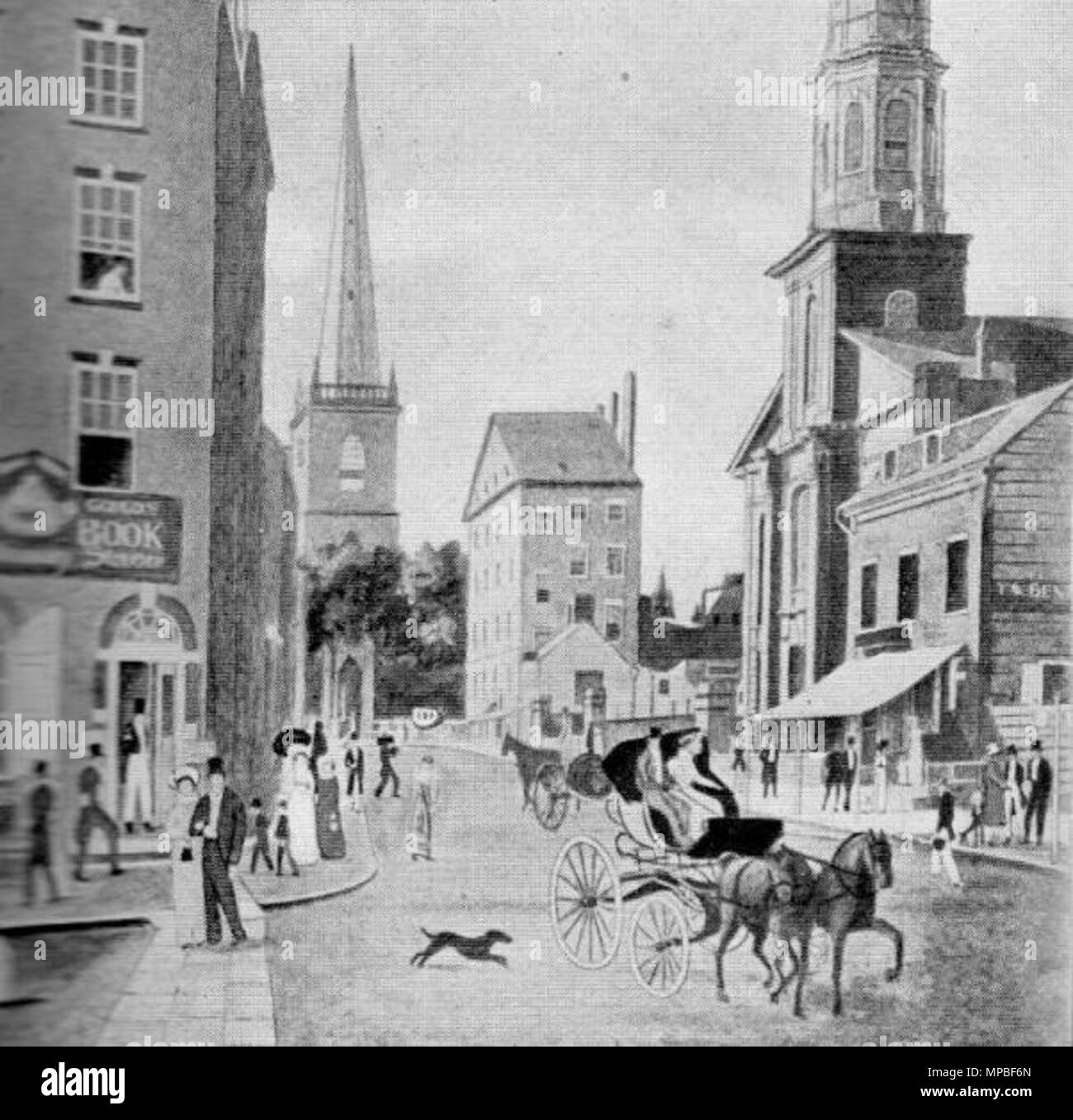 . Inglese: New York, Wall Street 1825 . Il 25 maggio 2013, 03:07:10. Sconosciuto 923 New York Wall Street 1825 Foto Stock