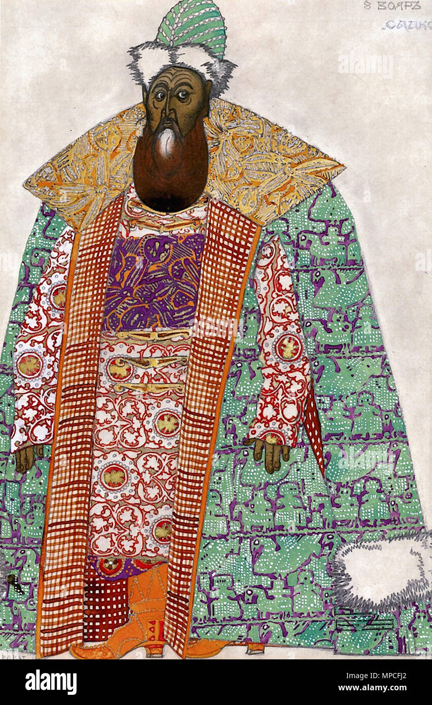 Bakst Leon - Sadko Boyar Foto Stock