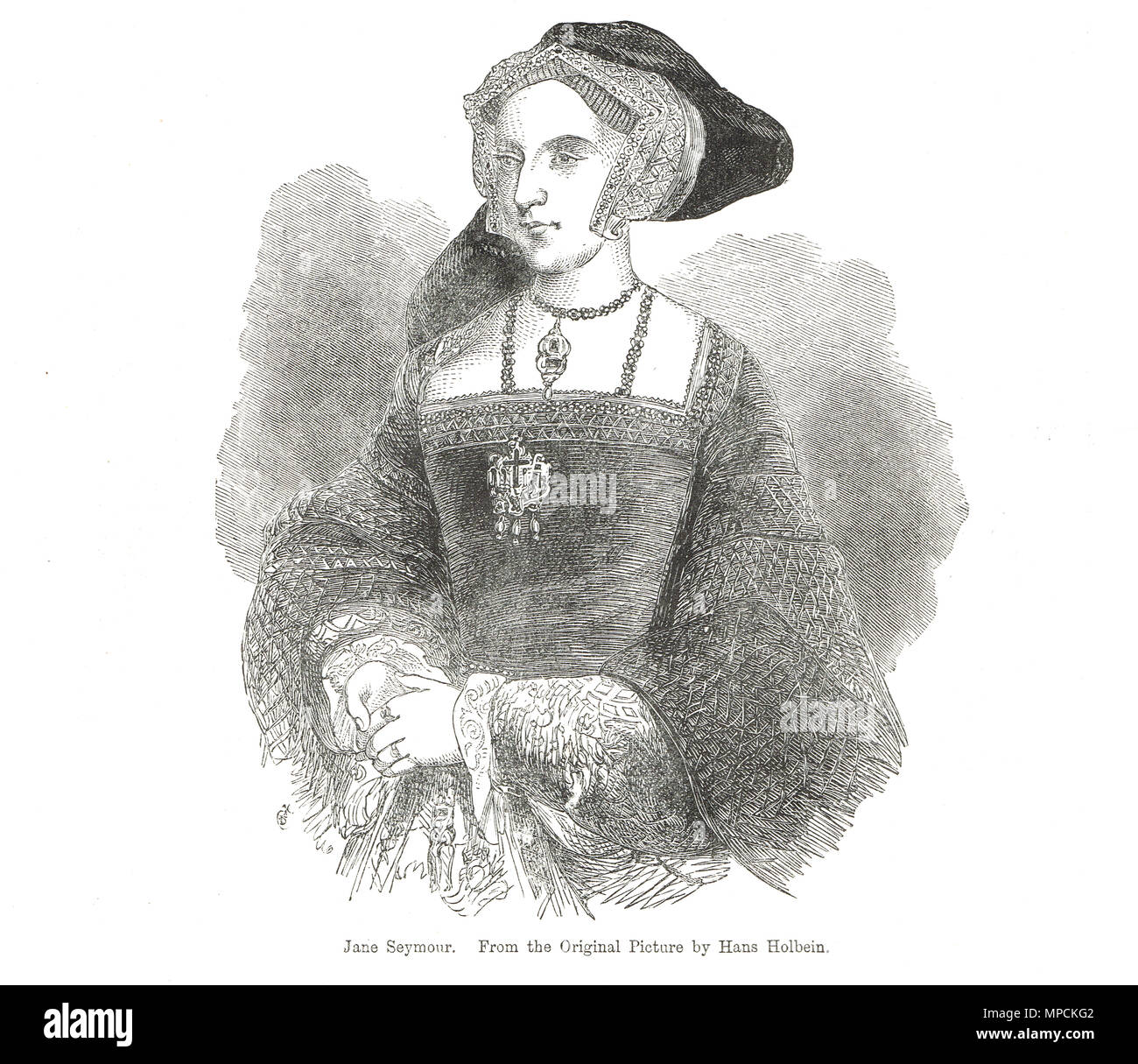 Jane Seymour, regina consorte di Inghilterra come la terza moglie del re Henry VIII Foto Stock
