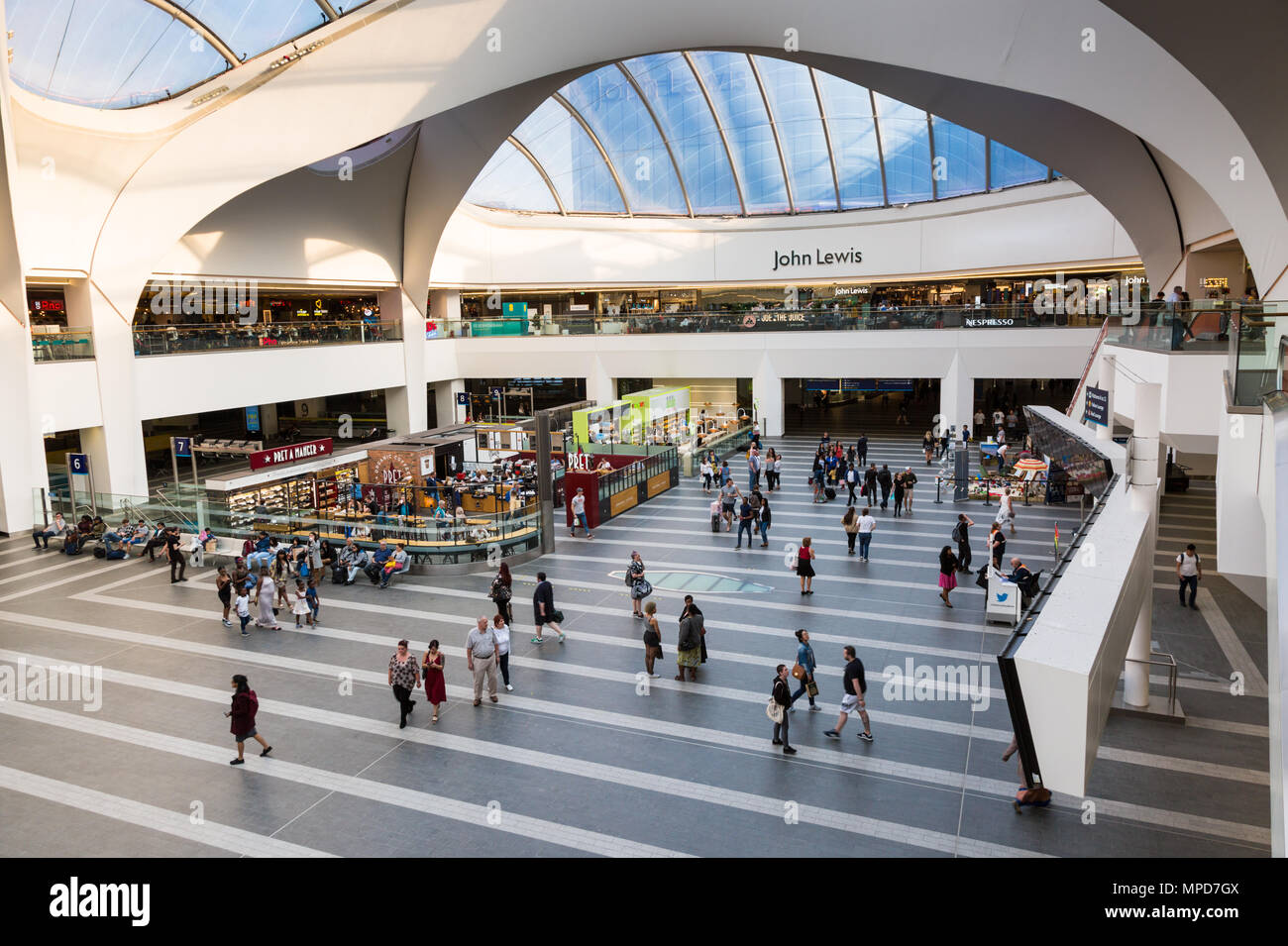 Interno del Grand Central, Birmingham REGNO UNITO Foto Stock