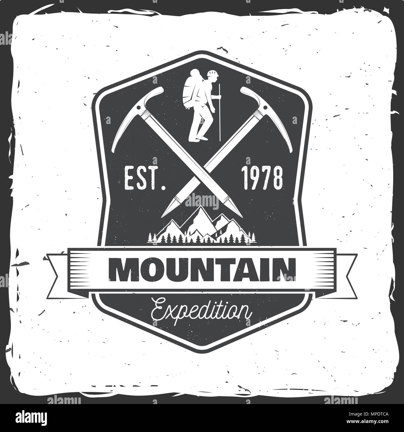 logo caccia montagna adatto per adesivi e serigrafia 3586541 Arte