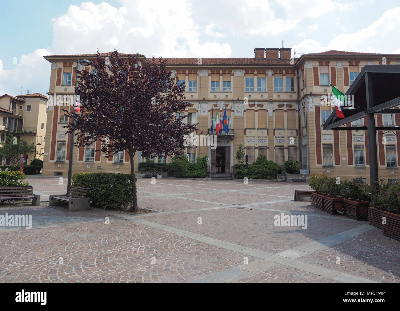 SETTIMO TORINESE, Italia - CIRCA NEL MAGGIO 2018: Il Municipio Foto Stock