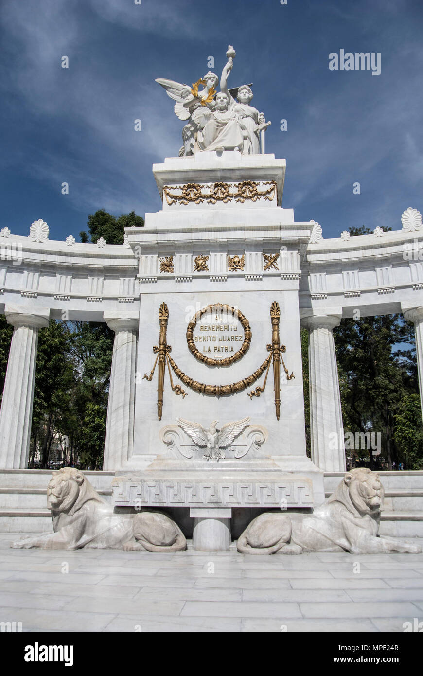 Benito Juarez Emiciclo monumento in Città del Messico Foto Stock