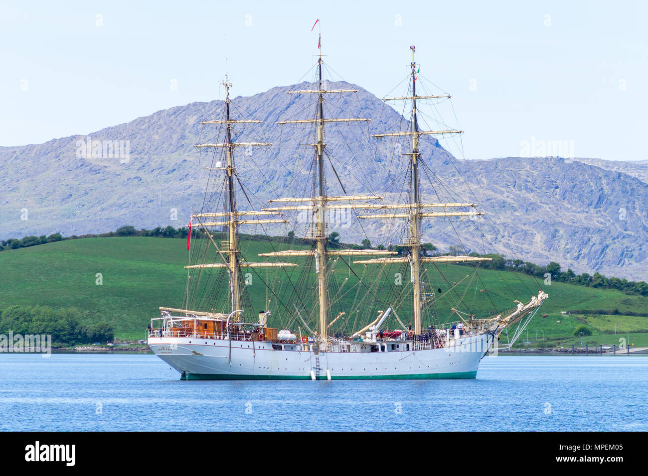 Completamente truccate nave Danmark posseduto dal danese Autorità marittima e in base alla formazione marittima e Education Center a Frederikshavn Foto Stock