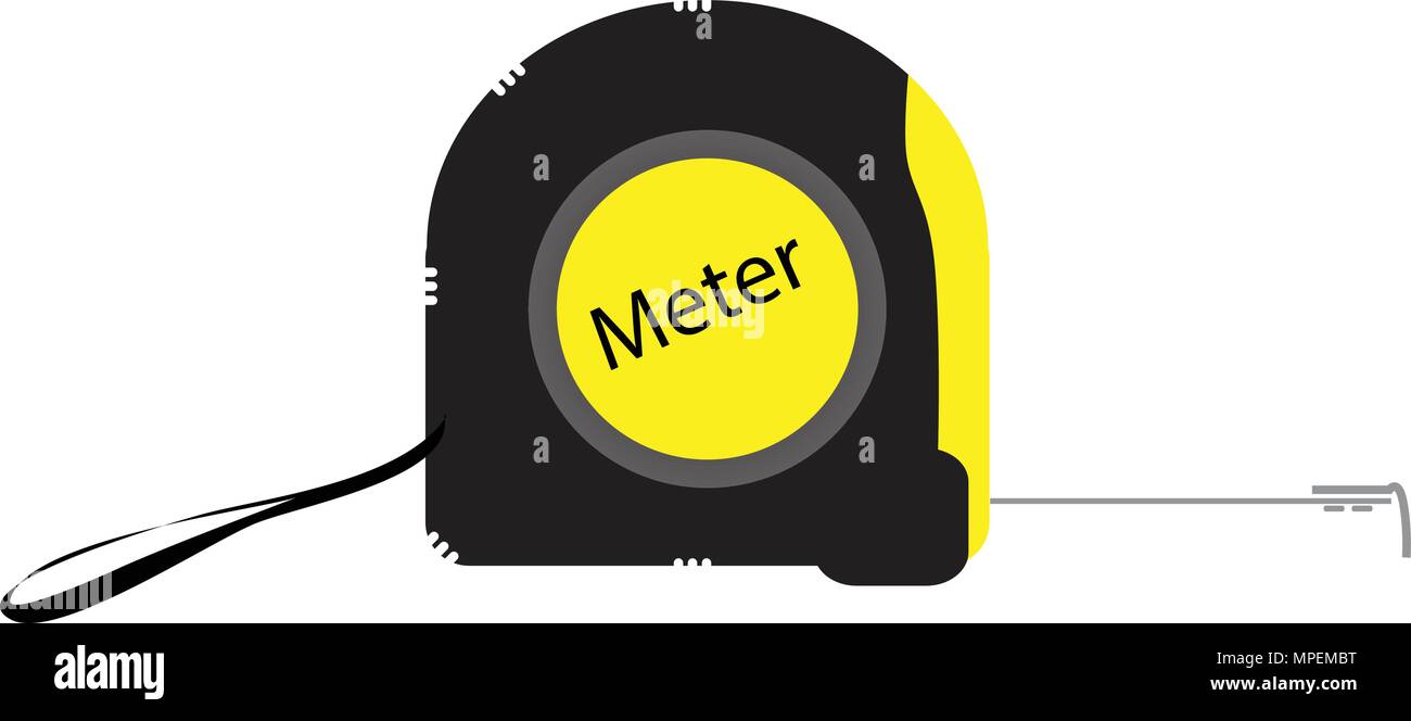 Misura del vettore nastro colore Strumento di illustrazione vettoriale Illustrazione Vettoriale