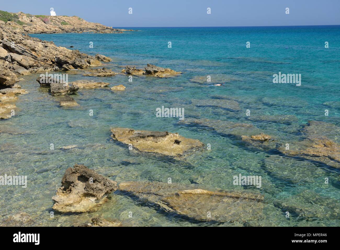 Orthi Ammos,Frangokastello,Creta,Grecia,l'Europa Foto Stock