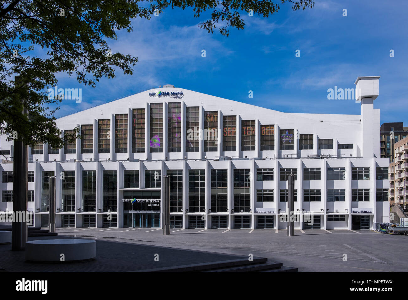 Il SSE Arena di Wembley Park, Borough di Brent a Londra, Inghilterra, Regno Unito Foto Stock