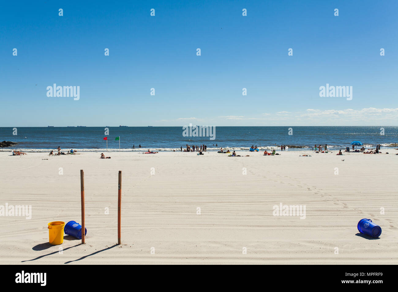 Ocean Beach Park a Long Beach, NY Foto Stock