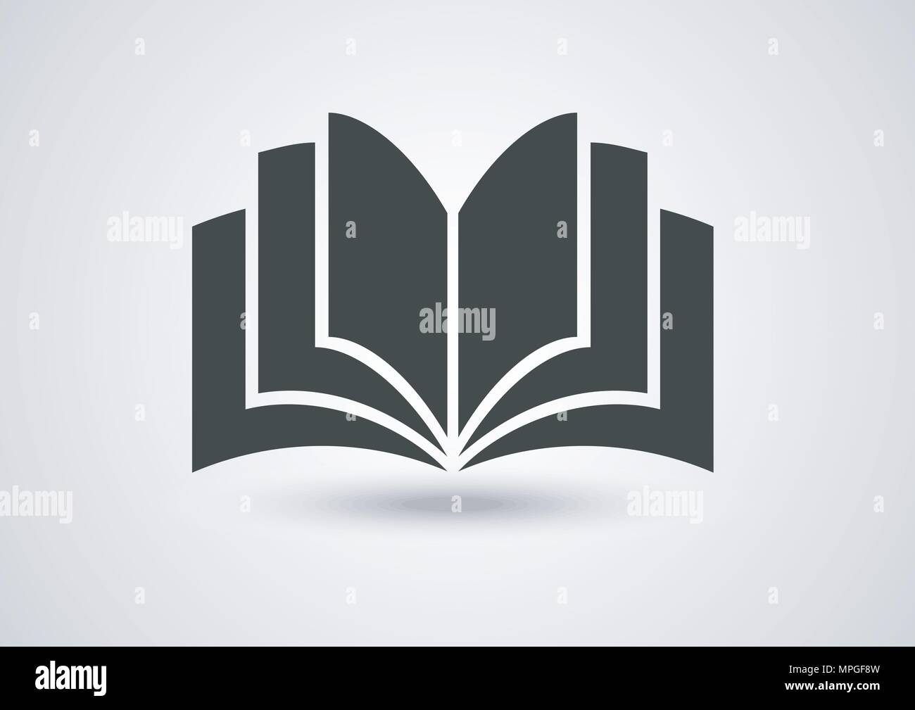 Disegno vettoriale del logo di istruzione Illustrazione Vettoriale