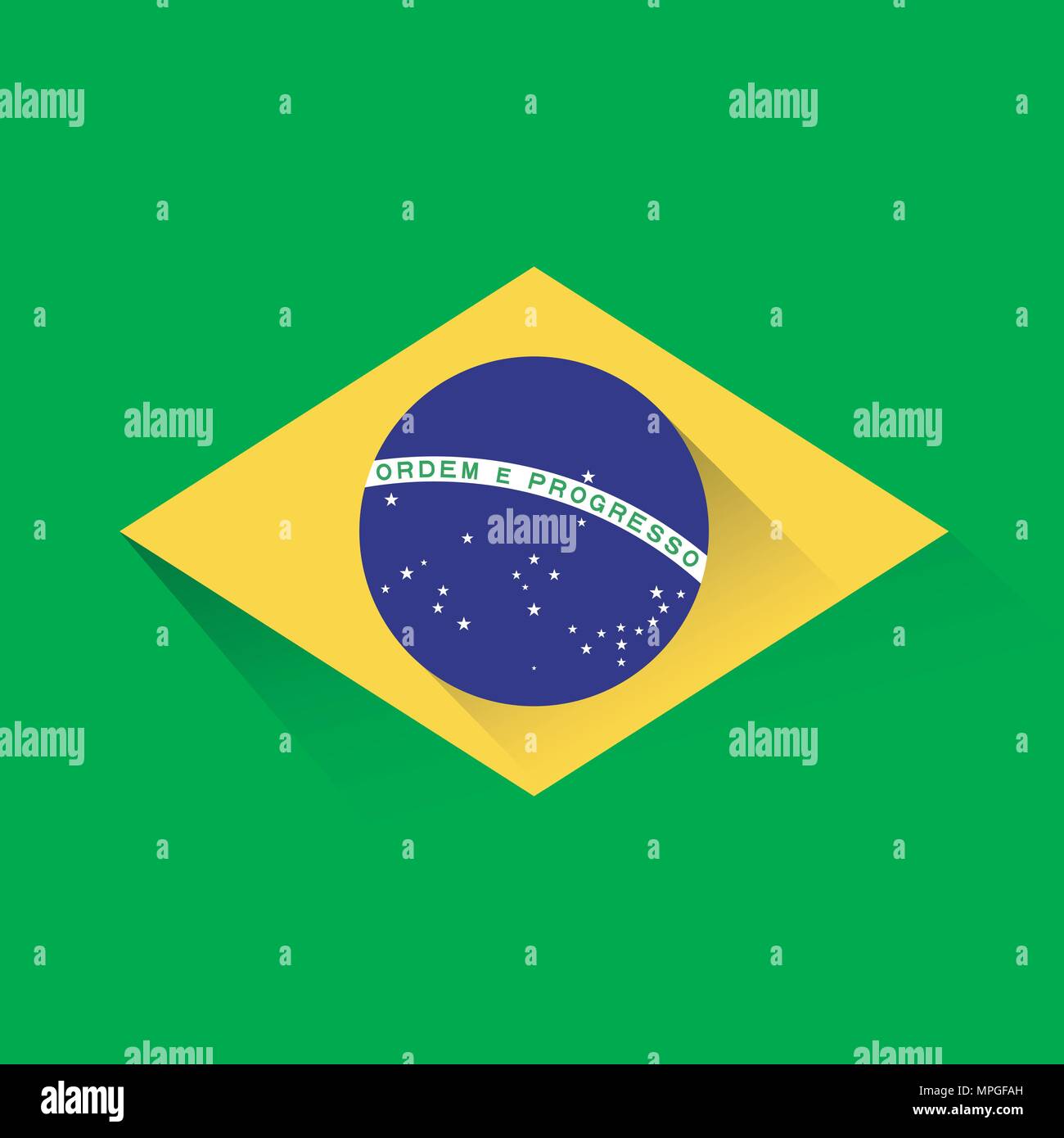 Il design del vettore del Brasile Illustrazione Vettoriale