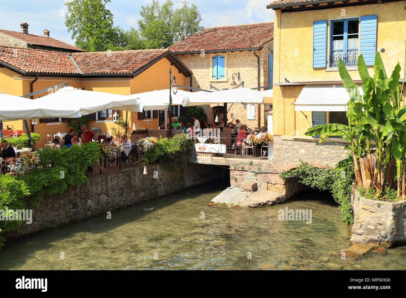 Lo Stappo ristorante, Borghetto di Valeggio sul Mincio Foto stock - Alamy