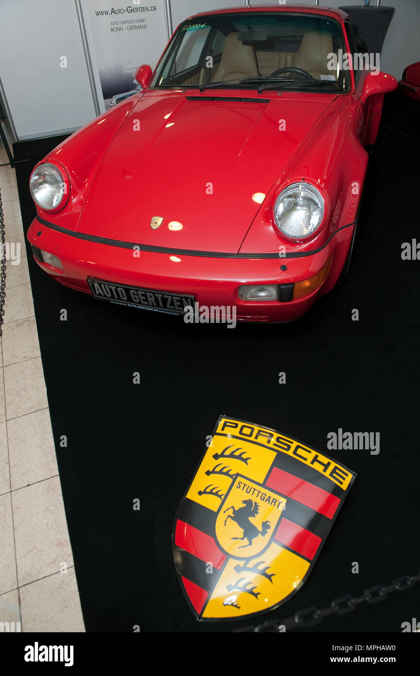 Porsche 911 classic car, ARMOR, Oldtimer mostrano, techno clasica / Essen | Porsche 911, Porsche Wappen, Oldtimer Messe, Techno Classica /Essen Foto Stock