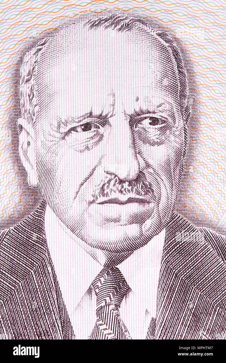 Georgios Papanikolaou ritratto dal greco denaro Foto Stock