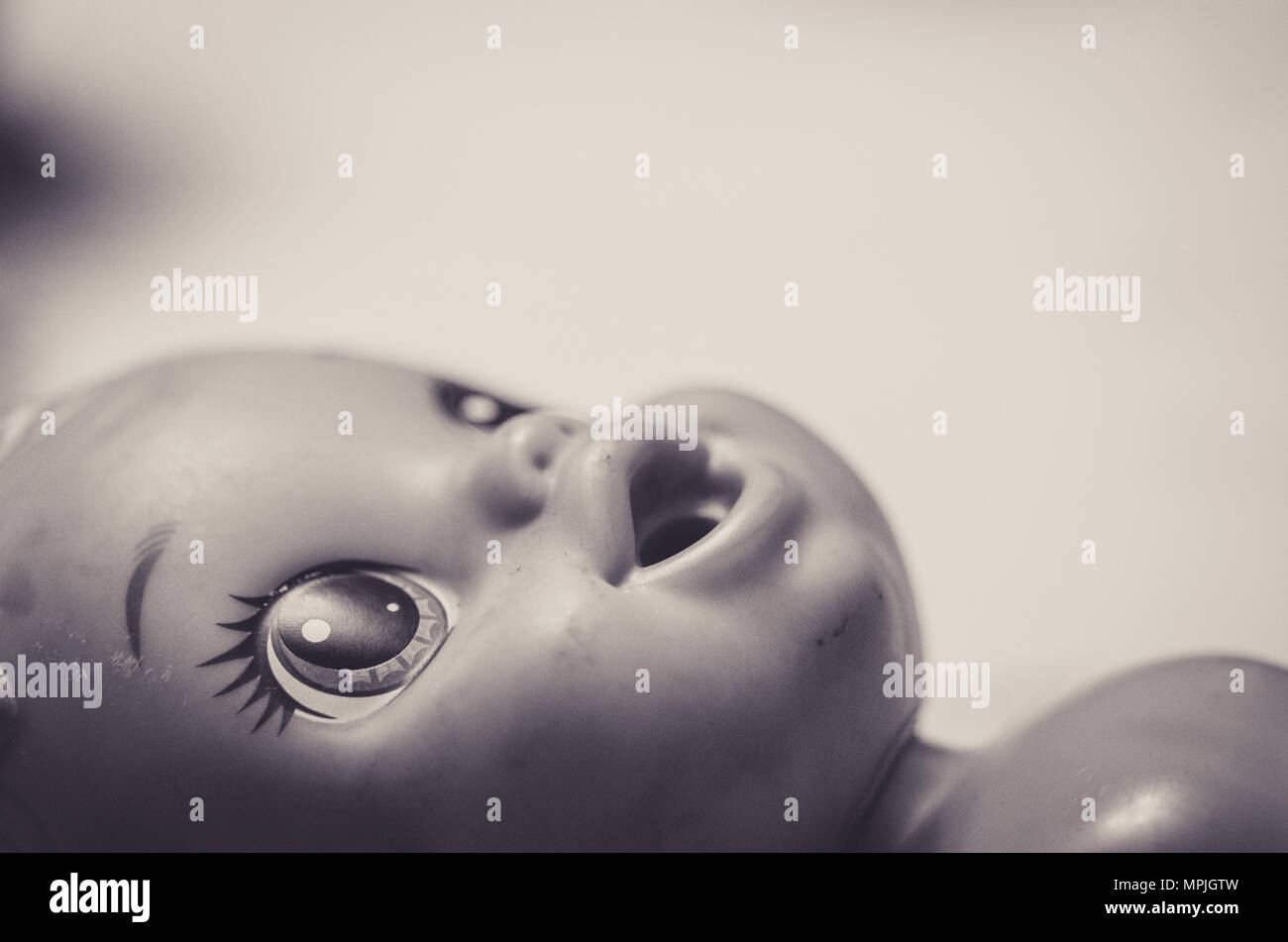 Vecchia bambola. Foto di refrigerazione Foto Stock