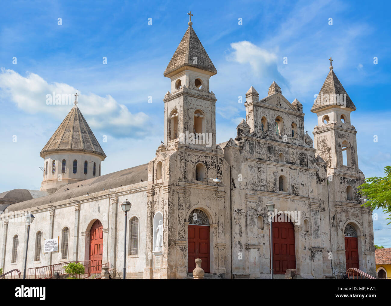 La Chiesa di Guadalupe è un epoca coloniale chiesa situata lungo la Calle La Calzada .. Costruito nel 1626 dal monaco Fray Benito Baltodano. La ricostruzione è stata complet Foto Stock