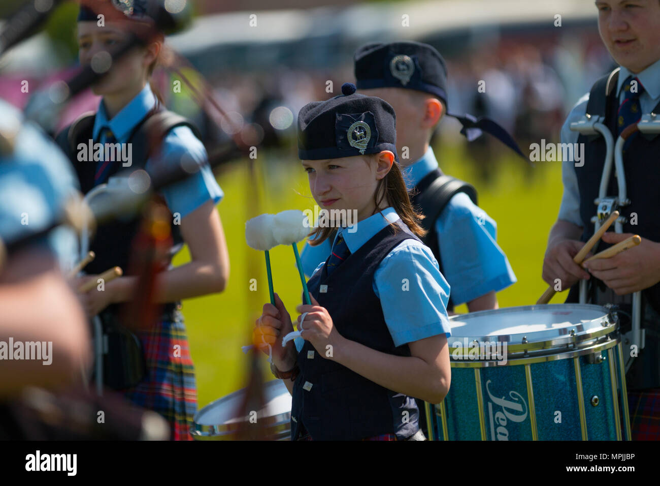 Il British Pipe Band Championships 2018 Foto Stock