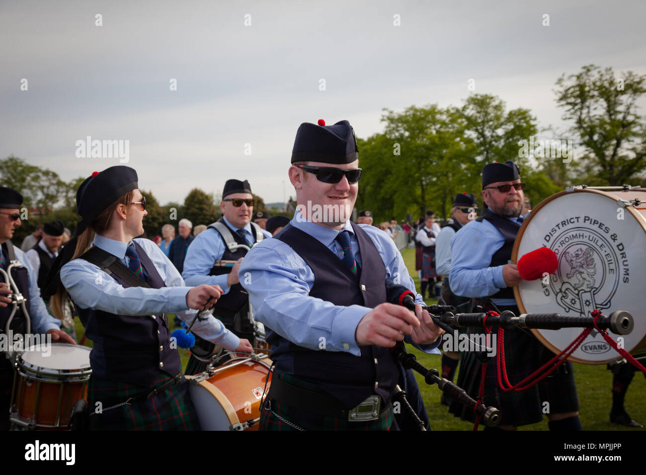 Il British Pipe Band Championships 2018 Foto Stock