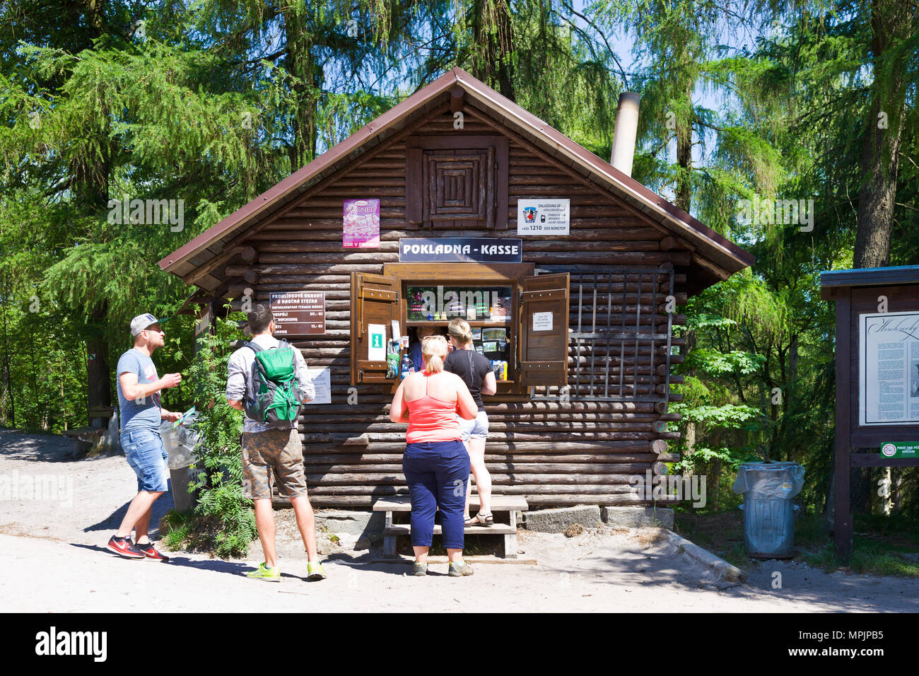 Tiské stěny, Labské pískovce, narodni park Ceske Svycarsko, Ceska republika / della Svizzera boema, Tisa città rocciose, pareti Tyssa, Boemia settentrionale, Czec Foto Stock