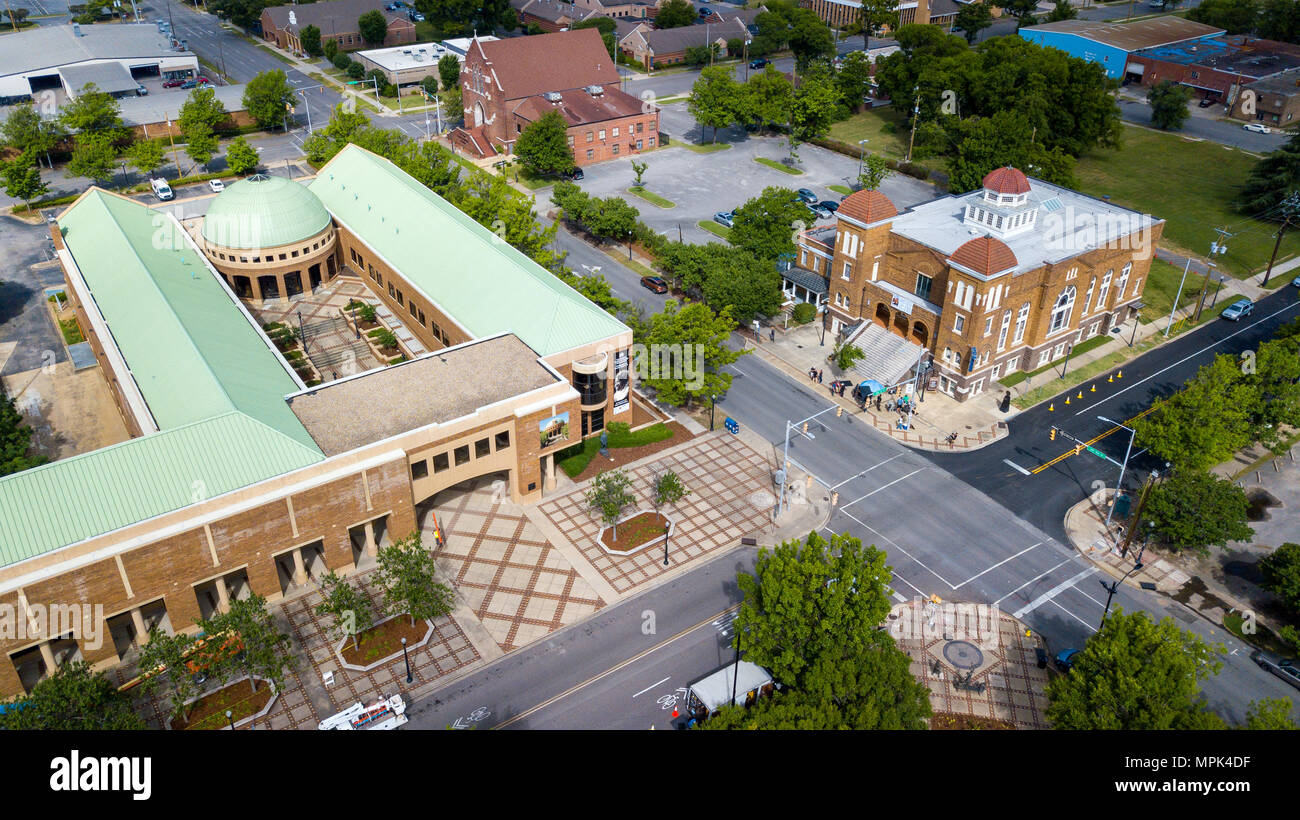 Birmingham i diritti civili istituto, e il Sedicesimo Street Chiesa Battista, Birmingham, Alabama, STATI UNITI D'AMERICA Foto Stock