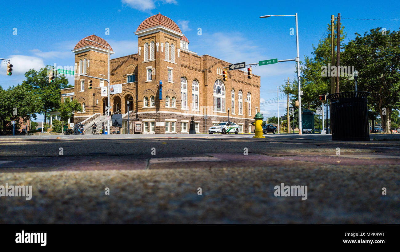 Il sedicesimo Street Chiesa Battista, Birmingham, Alabama, STATI UNITI D'AMERICA Foto Stock