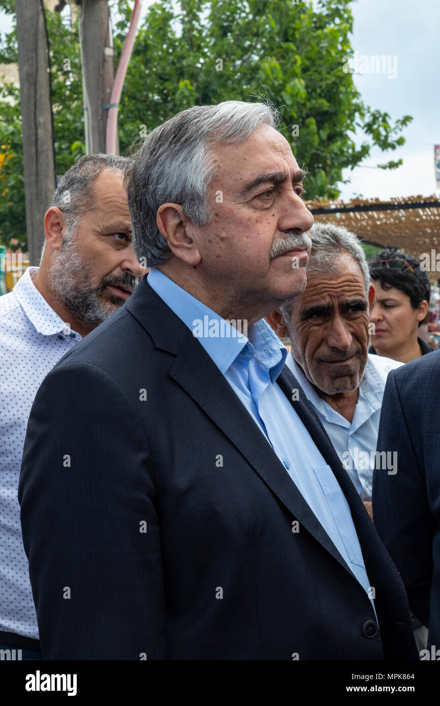 Mustafa Akinci - Il Presidente della Repubblica Turca di Cipro del Nord. Foto Stock