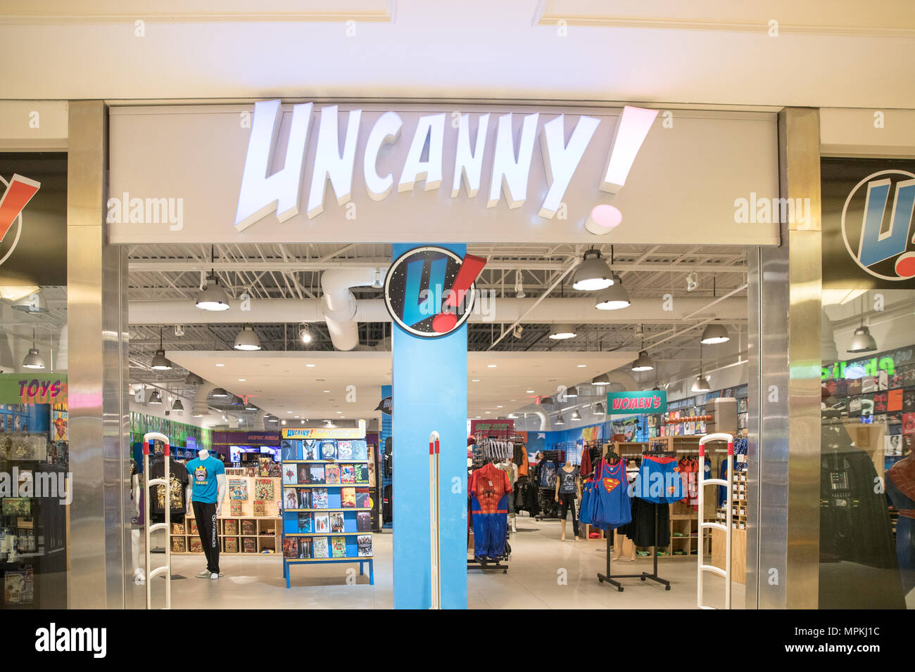 Philadelphia, Pennsylvania, 21 Maggio 2018: Uncanny! Negozio di fronte Foto Stock