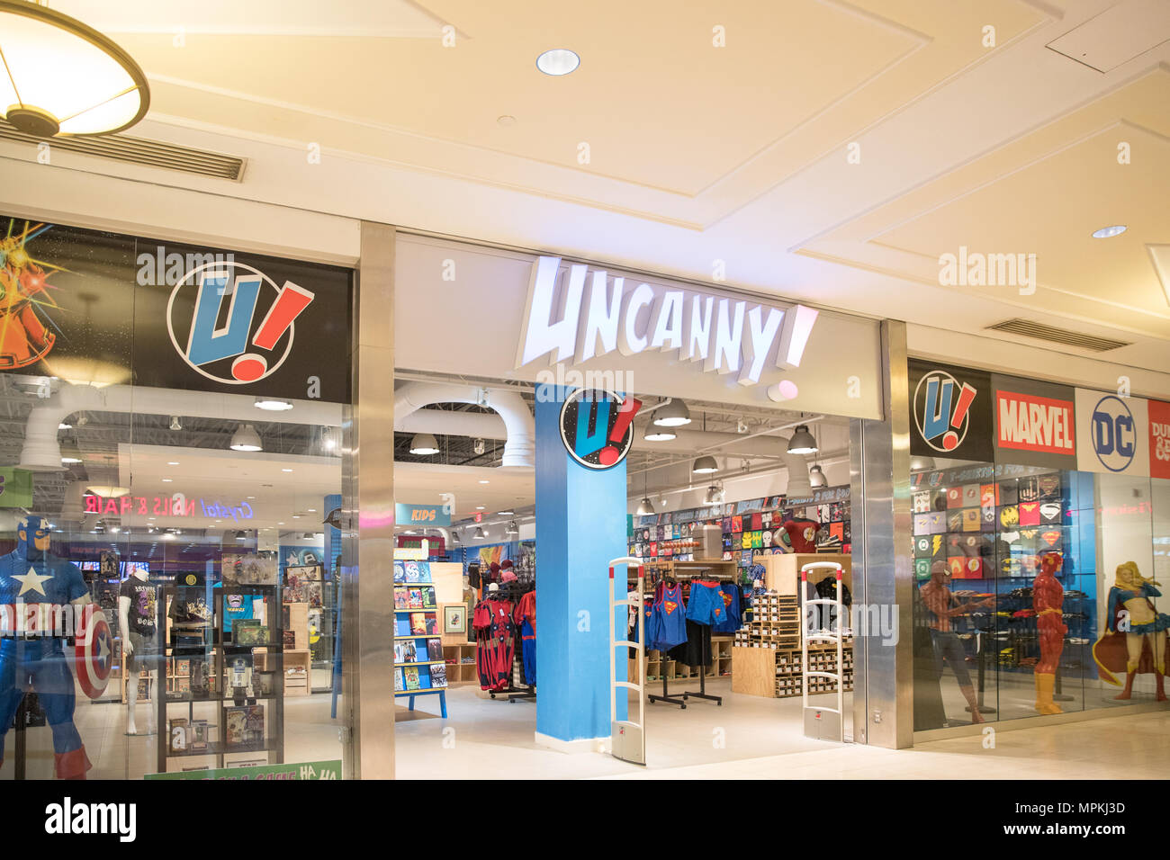 Philadelphia, Pennsylvania, 21 Maggio 2018: Uncanny! Negozio di fronte Foto Stock