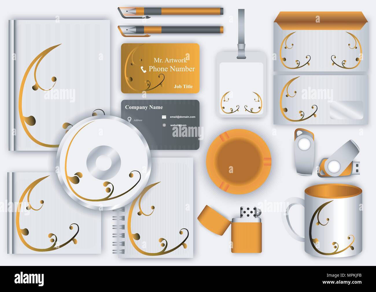 Il design del vettore del pacco oggetto di business Illustrazione Vettoriale