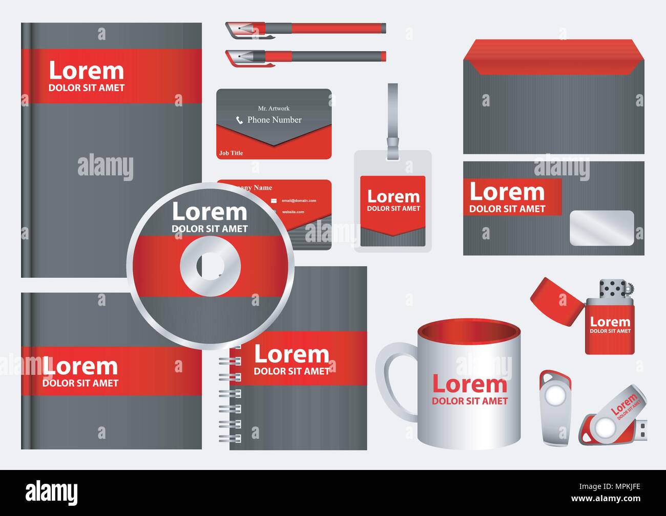 Il design del vettore del pacco oggetto di business Illustrazione Vettoriale