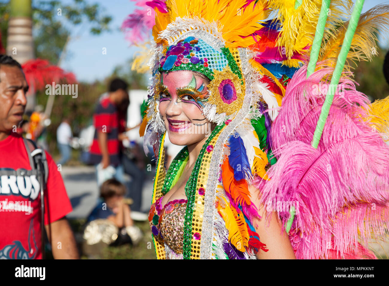 Carnaval street parade di Punta Cana. Foto Stock