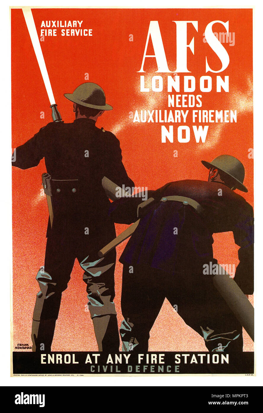 British durante la Seconda Guerra Mondiale la propaganda Vintage Poster -  AFS, London Blitz Foto stock - Alamy