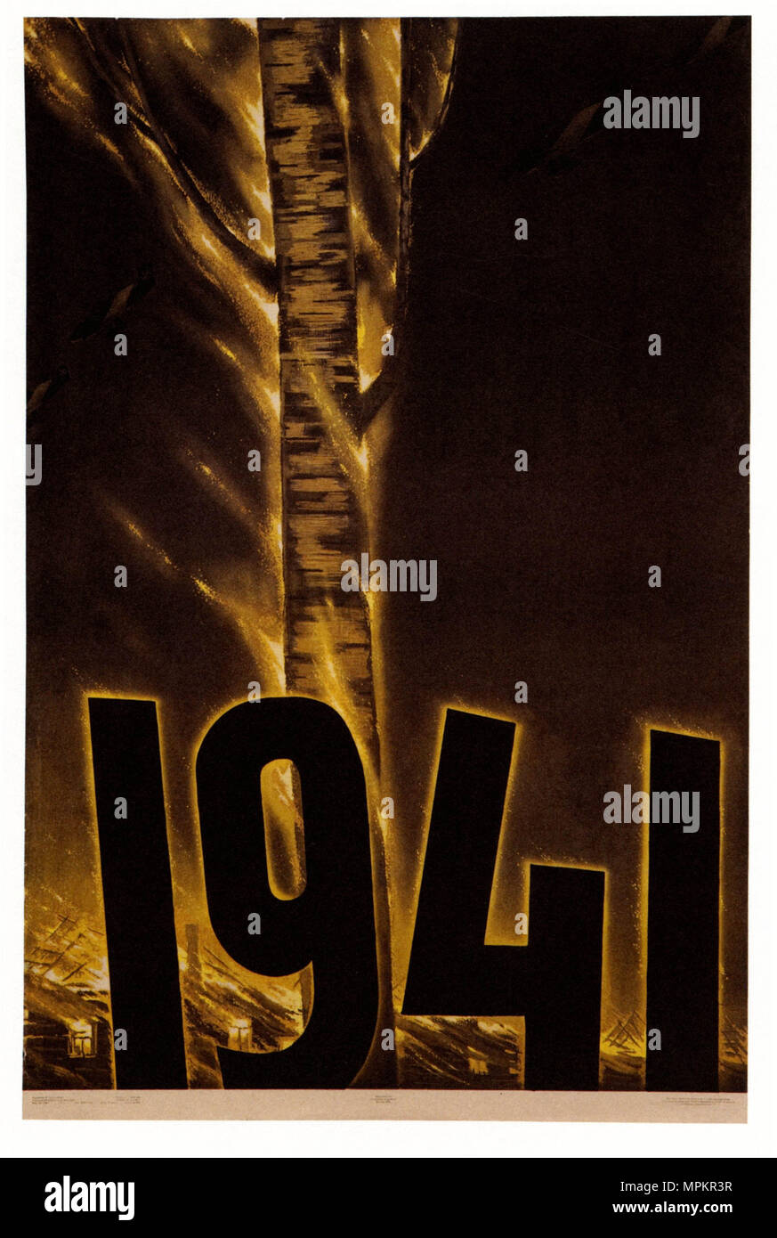 Urss Vintage poster di propaganda - La Germania Nazista invade l'URSS, 1965 poster da Viktor Koretsky Foto Stock