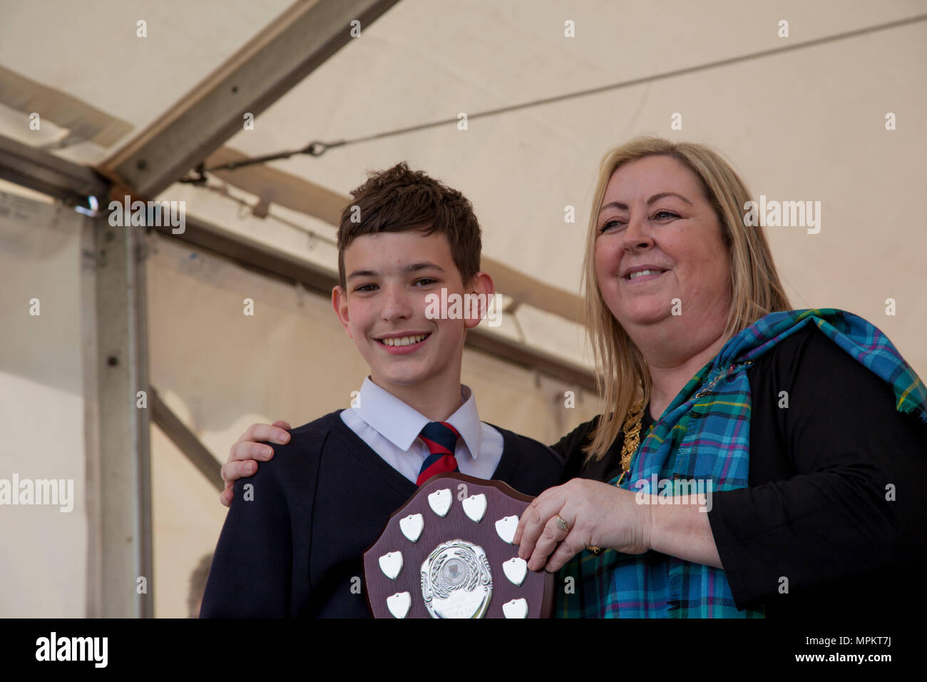 Il British Pipe Band Championships 2018 Foto Stock