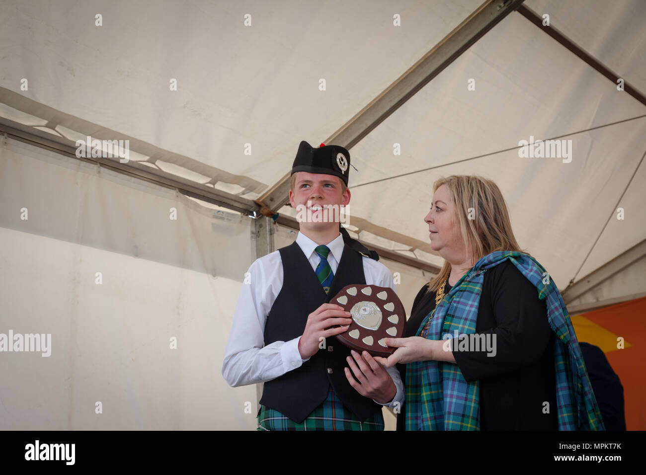 Il British Pipe Band Championships 2018 Foto Stock