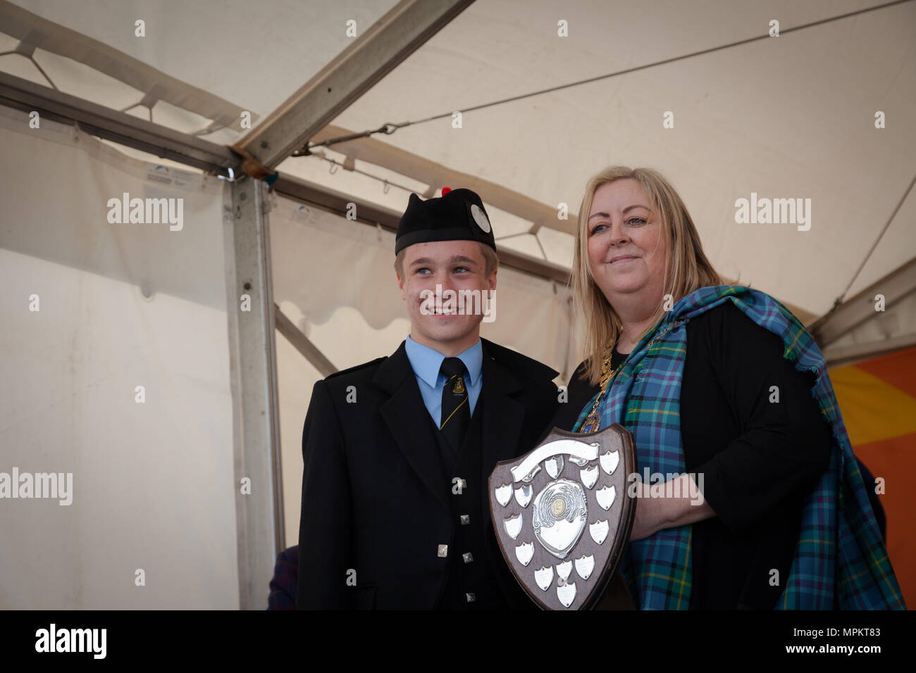 Il British Pipe Band Championships 2018 Foto Stock