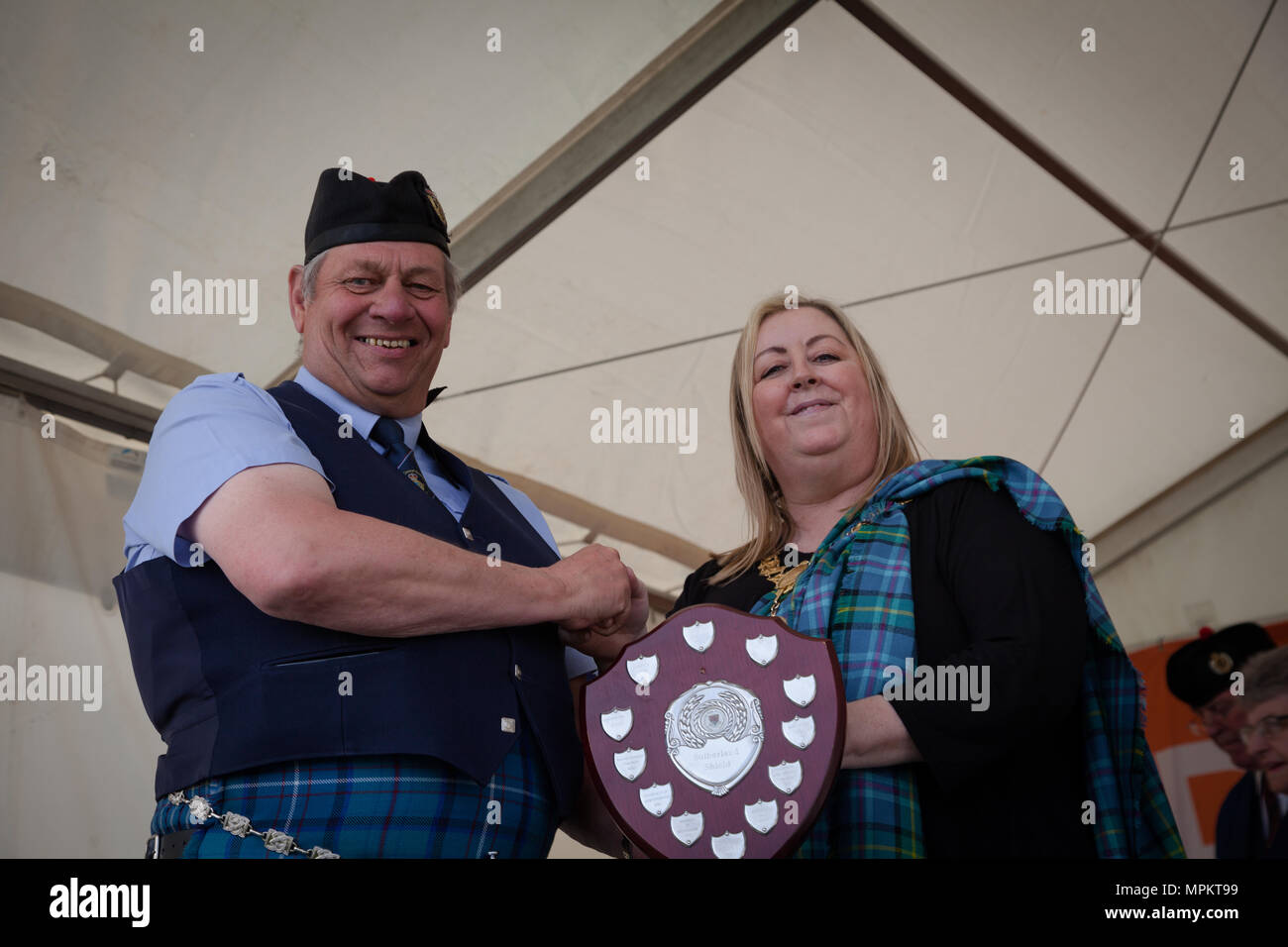 Il British Pipe Band Championships 2018 Foto Stock