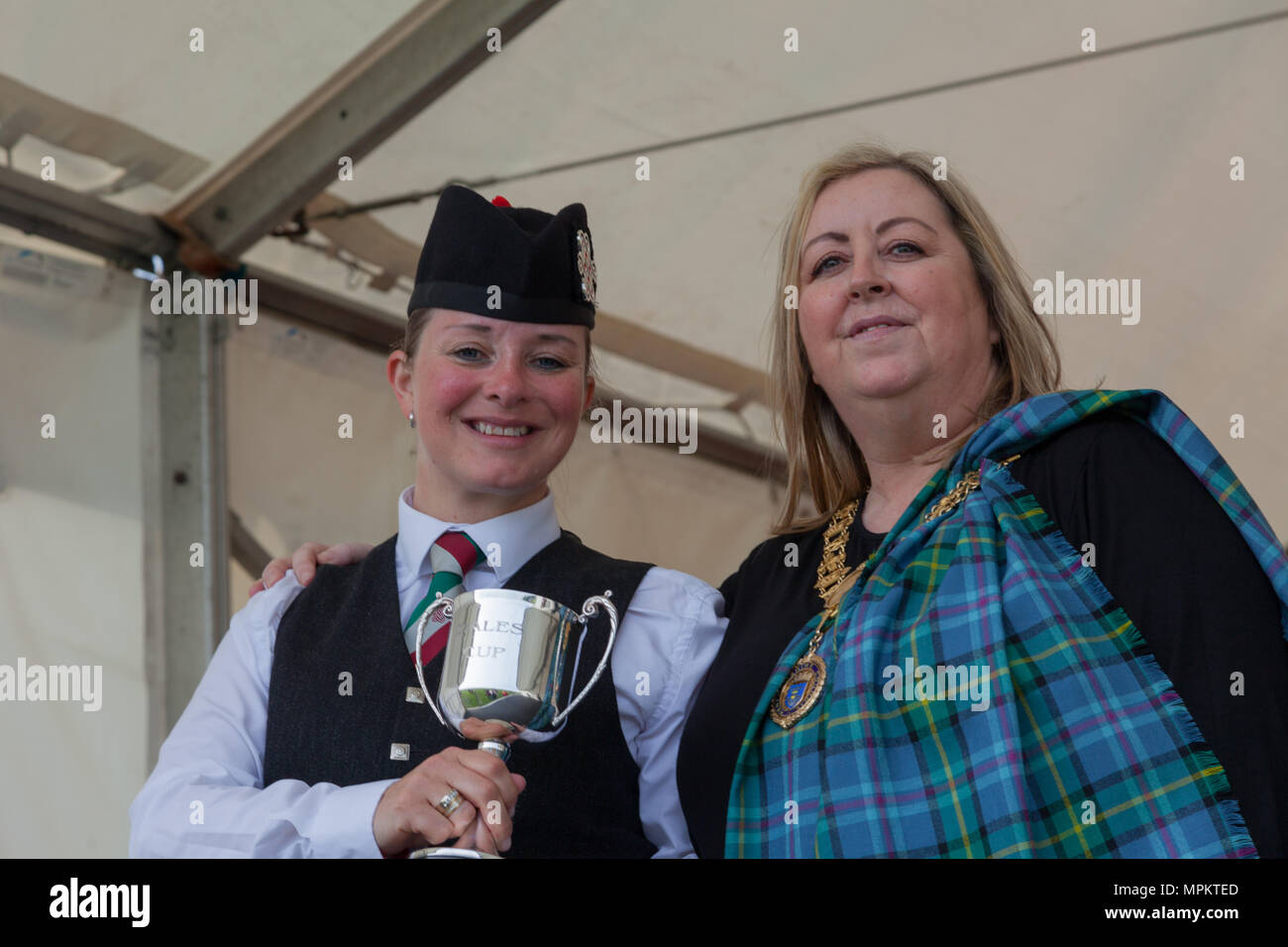 Il British Pipe Band Championships 2018 Foto Stock