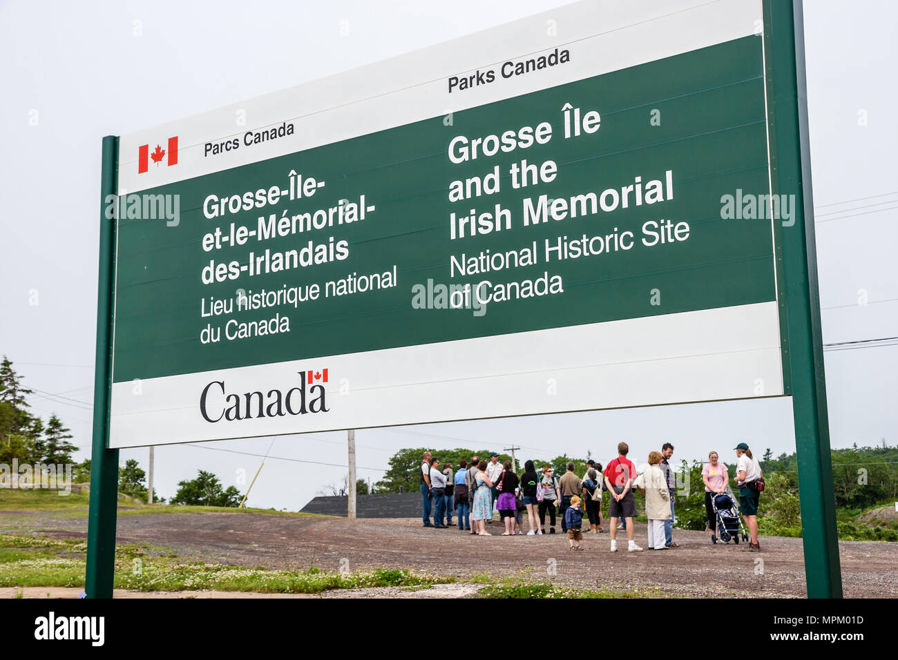 Canada,Canada,Nord America St. Lawrence River,Grosse Ile,Irish Memorial National Historical Site,immigrazione quarantena isola 1832 1937,Canada0707 Foto Stock