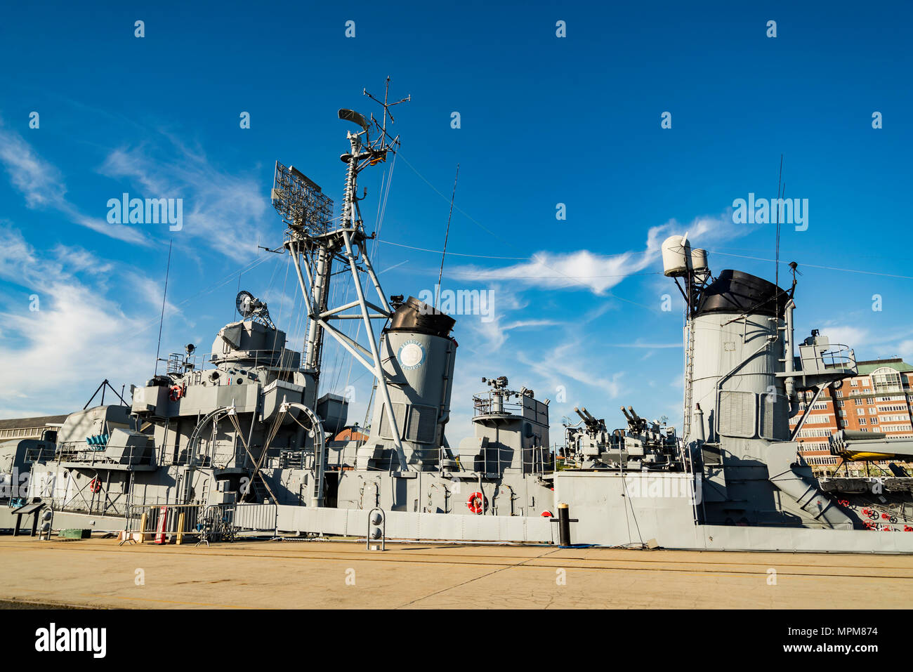 USS Cassin Young DD-793 Charlestown Navy Yard, Boston Foto Stock