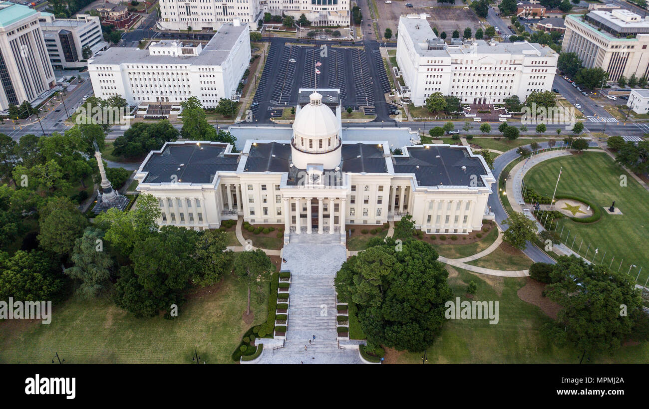 Alabama State Capitol Building, Montgomery, Alabama, STATI UNITI D'AMERICA Foto Stock