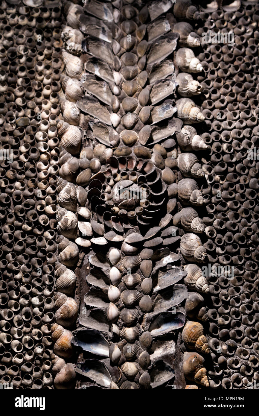 Grotta della Shell nella cittadina balneare Margate, Regno Unito Foto Stock