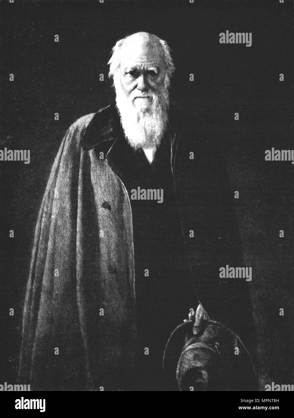 "Charles Darwin (1809-1882)", 1883, (1912). Artista: John Maler Collier. Foto Stock