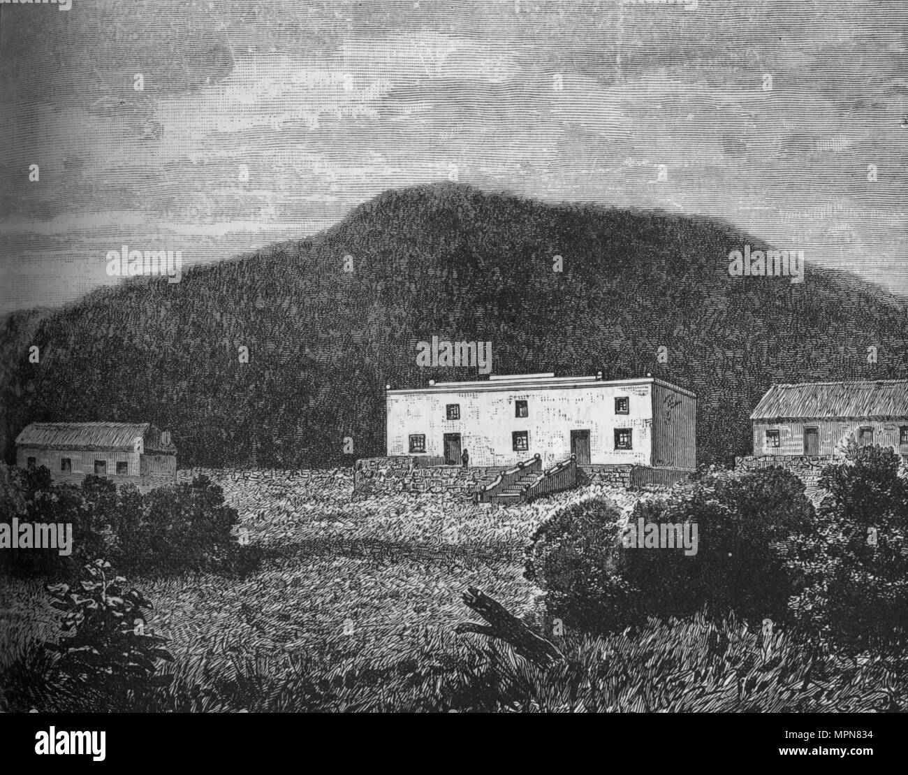 "Presidente Kruger's Country House', C1880. Artista: sconosciuto. Foto Stock