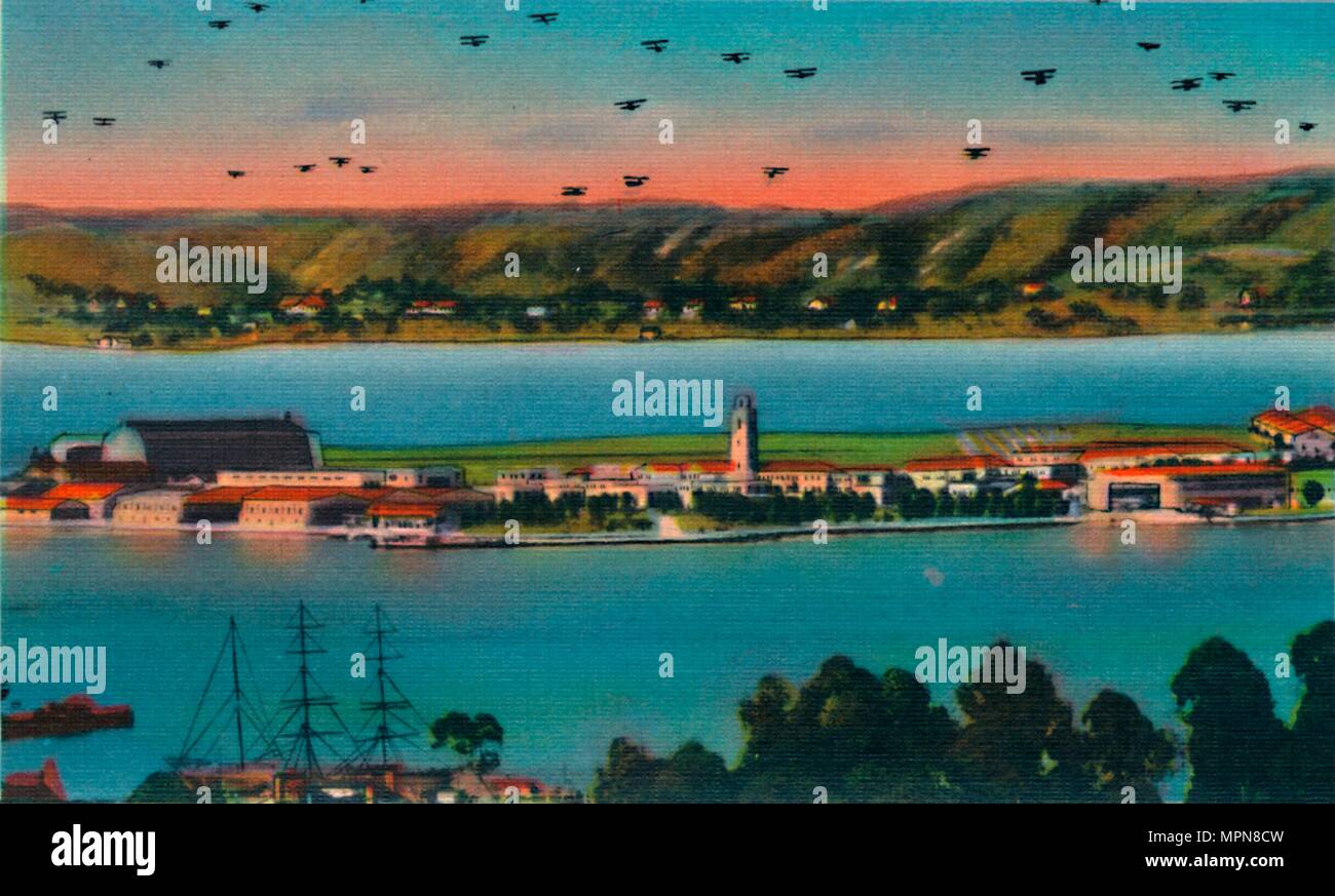 " Isola del nord. Stati Uniti Naval Air Station. San Diego, California', C1941. Artista: sconosciuto. Foto Stock