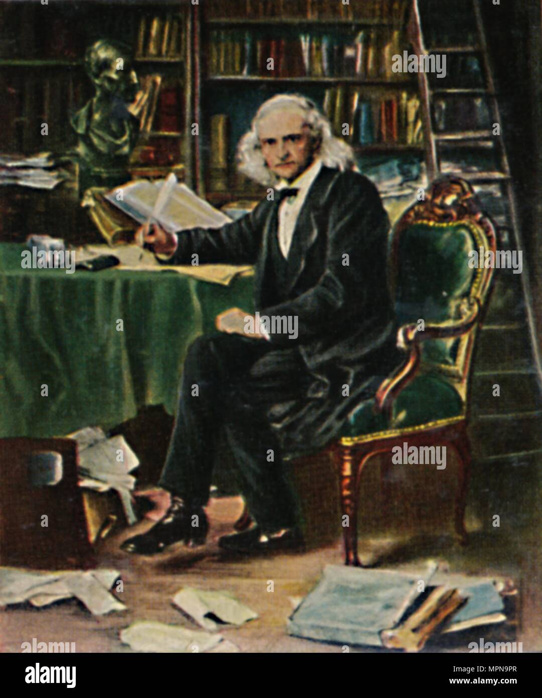 "Theodor Mommsen 1817-1903. - Gemälde von Knaus', 1934. Artista: sconosciuto. Foto Stock