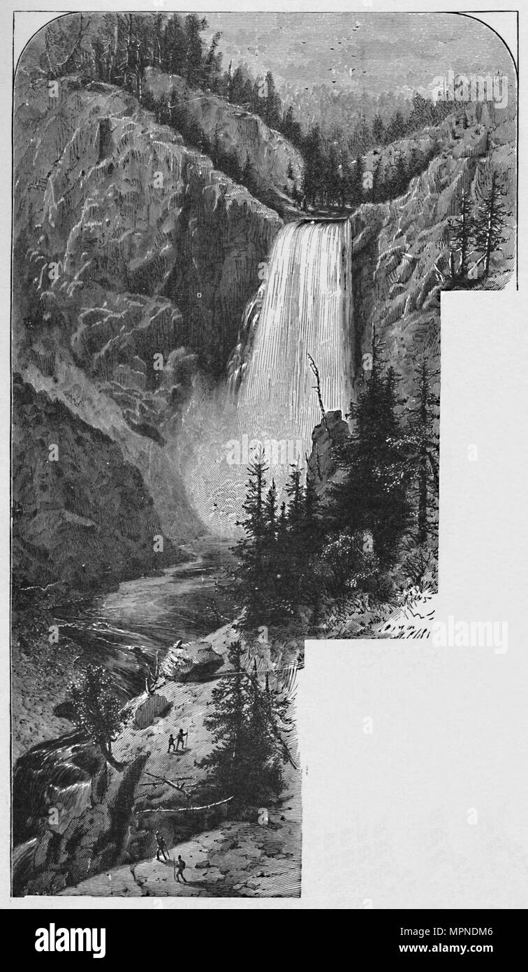 "Le cascate Inferiori", 1883. Artista: sconosciuto. Foto Stock