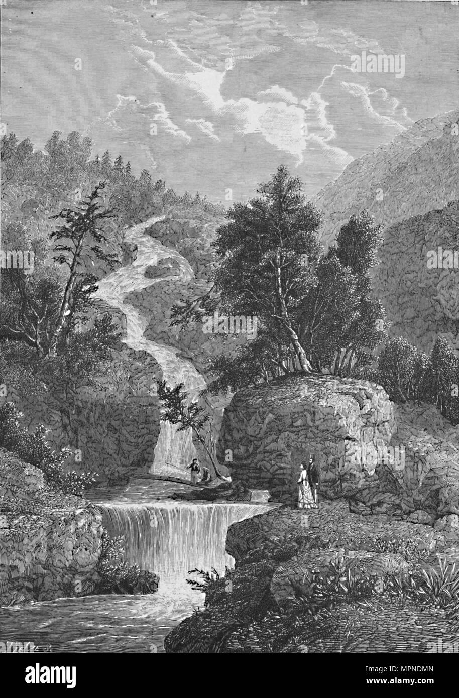 'Silver cascata, Crawford la tacca', 1883. Artista: Tietze. Foto Stock