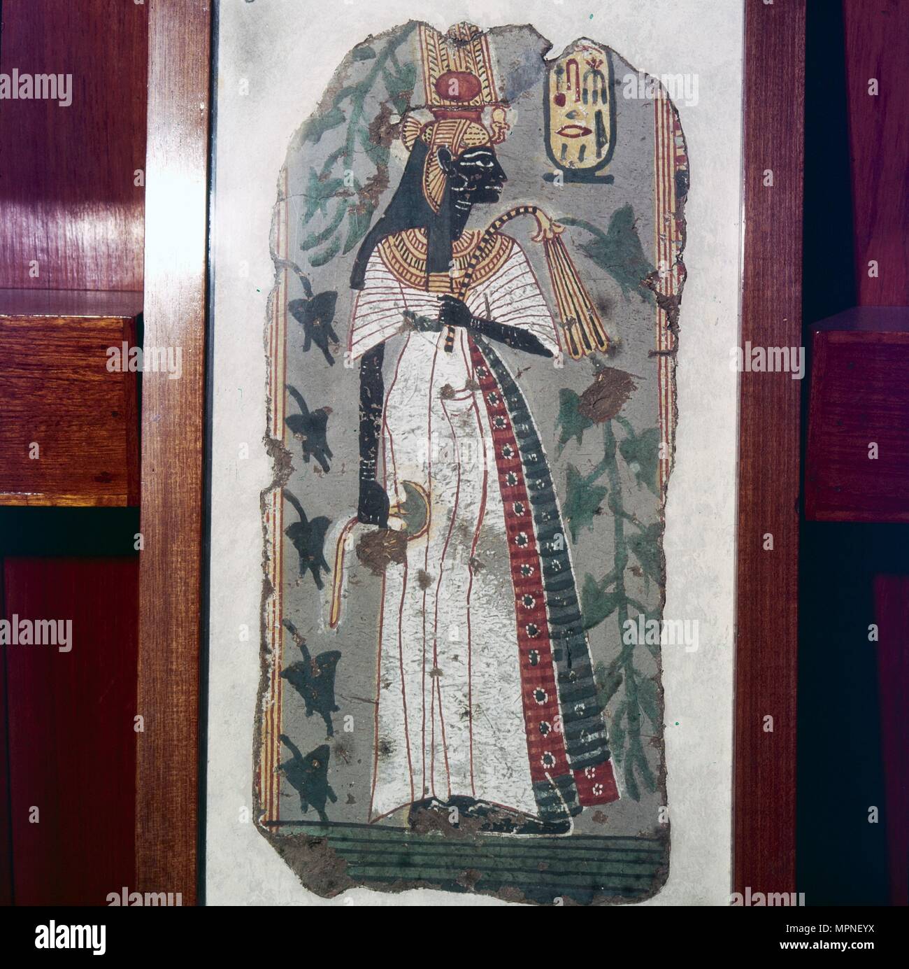 Ahmes-Nefertari, Wallpainting da una tomba di Tebe c1200BC Artista: sconosciuto. Foto Stock